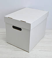 Коробка картонная белая 31,2*23,6*25см