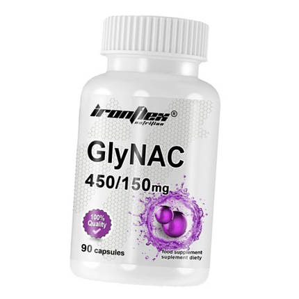 Гліцин та N-ацетил-L-цистеїн IronFlex GlyNAC 450/150 90 капсул, фото 2