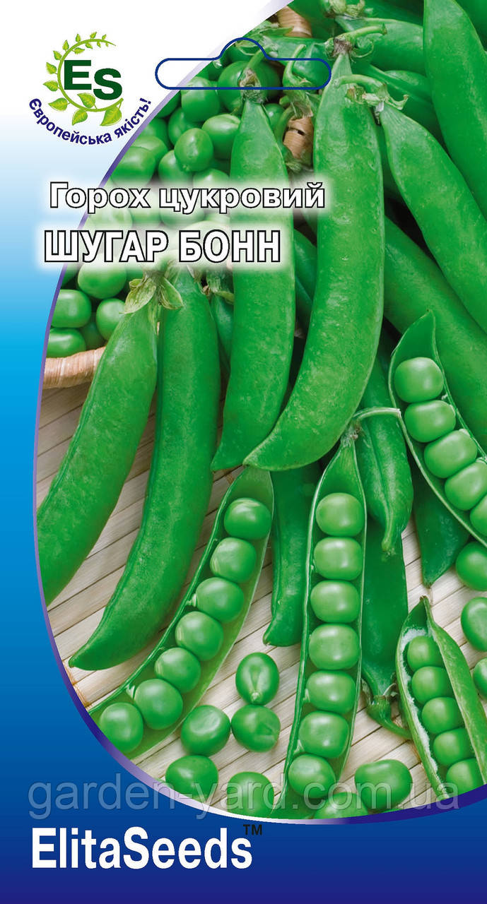 Насіння горох цукровий Шугар Бонн 10г. ElitaSeeds