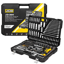 Набір ручного інструменту 216 шт., 1/2", 3/8" 1/4" (4-32мм) JCB-38841