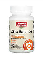 Jarrow Formulas, Zinc Balance, веганський цинк, 100 рослинних капсул