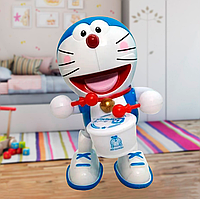 Интерактивная Игрушка Dancing Happy Doraemon | Танцующий Робот с Барабаном Звуковыми и Световыми Эффектами