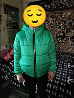 Куртка 009 яскраво-зелена
