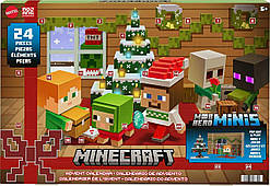 Ігровий набір Minecraft Mob Head Minis Advent Calendar Адвент-календар Майнкрафт 2023/2024 Оригінал