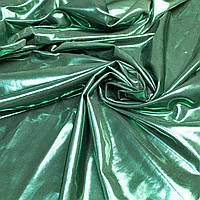 Диско-трикотаж металлик зеленый