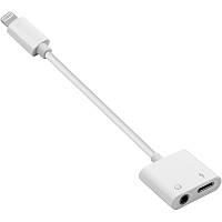 Зарядний та аудіо адаптер PowerPlant Lightning - 3.5 мм/Lightning