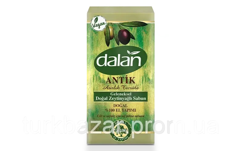 Традиційне натуральне мило з оливковою олією  DALAN 900 г. уп. (5 шт)