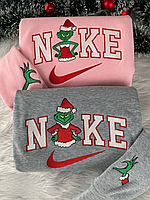 Худи Grinch And Pink Grinch x Nike Рубашка рождественской с вышивкой для пар