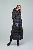 Женское длинное пальто пуховик большие размеры 44-58 размеры разные цвета