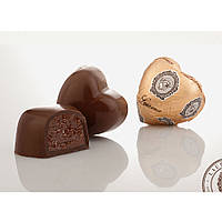 Конфеты "Сердечки Bitter" из темного шоколада с шоколадно-ореховым пралине Лоуренс