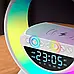 Нічник із Bluetooth колонкою з бездротовою зарядкою і будильником Smart Light Sound Machine RGB BT-3401 Jw, фото 3
