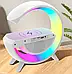 Нічник із Bluetooth колонкою з бездротовою зарядкою і будильником Smart Light Sound Machine RGB BT-3401 Jw, фото 5