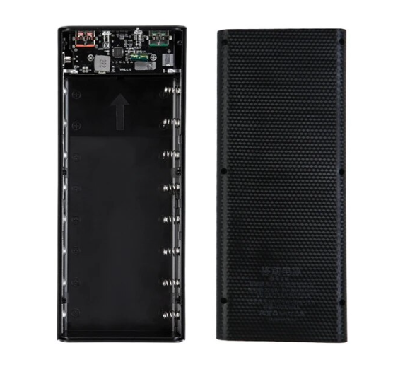 Powerbank 2 USB 8x21700 / 18650 / Корпус Повербанк зі швидким заряджанням QC3.0 22.5W