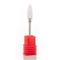 Фреза керамическая "кукуруза" красная премиум, для снятия гель-лака и гелевого покрытия с ногтей