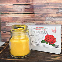 Ароматична свічка з ефірною олією троянди 100 мл