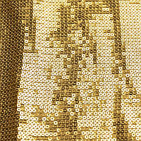 Ткань Пайетка на трикотажной основе золото