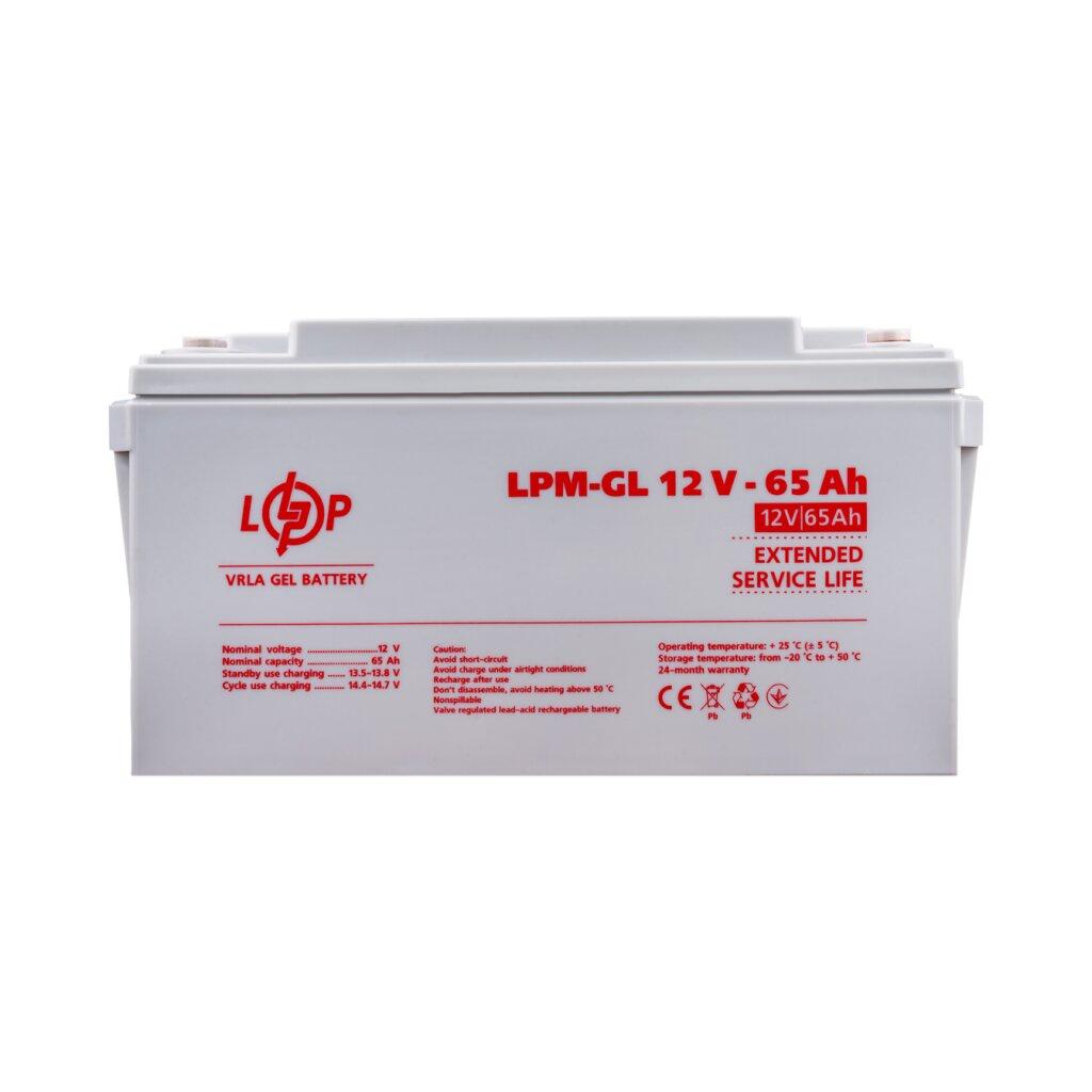 Акумулятор гелевий LPM-GL 12V - 65 Ah, фото 1