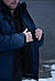 Чоловіча зимова Куртка Thermo-Loft ДСНС із Липучками під шеврони темно-синій колір / Тактичний зимовий бушлат теплий, фото 6