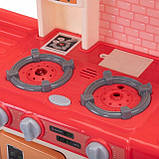 Дитяча ігрова кухня Spoko SP-60 з мийкою, посудом і продуктами, 42 предмета рожева, фото 10