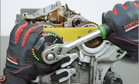 Цифровий динамометричний адаптер TOPTUL + шкала довороту 1/2" 17-340Нм DTA-340A4, фото 2