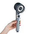 Масажна Турбо лійка обертання 360° TURBOCHARGED SHOWER HEAD Водоощадна насадка для душу, фото 11