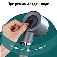 Масажна Турбо лійка обертання 360° TURBOCHARGED SHOWER HEAD Водоощадна насадка для душу, фото 5