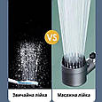 Масажна Турбо лійка обертання 360° TURBOCHARGED SHOWER HEAD Водоощадна насадка для душу, фото 10