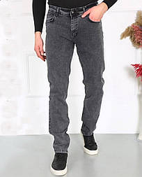 Чоловічі сірі підвужені джинси на флісі в 32 розмірі