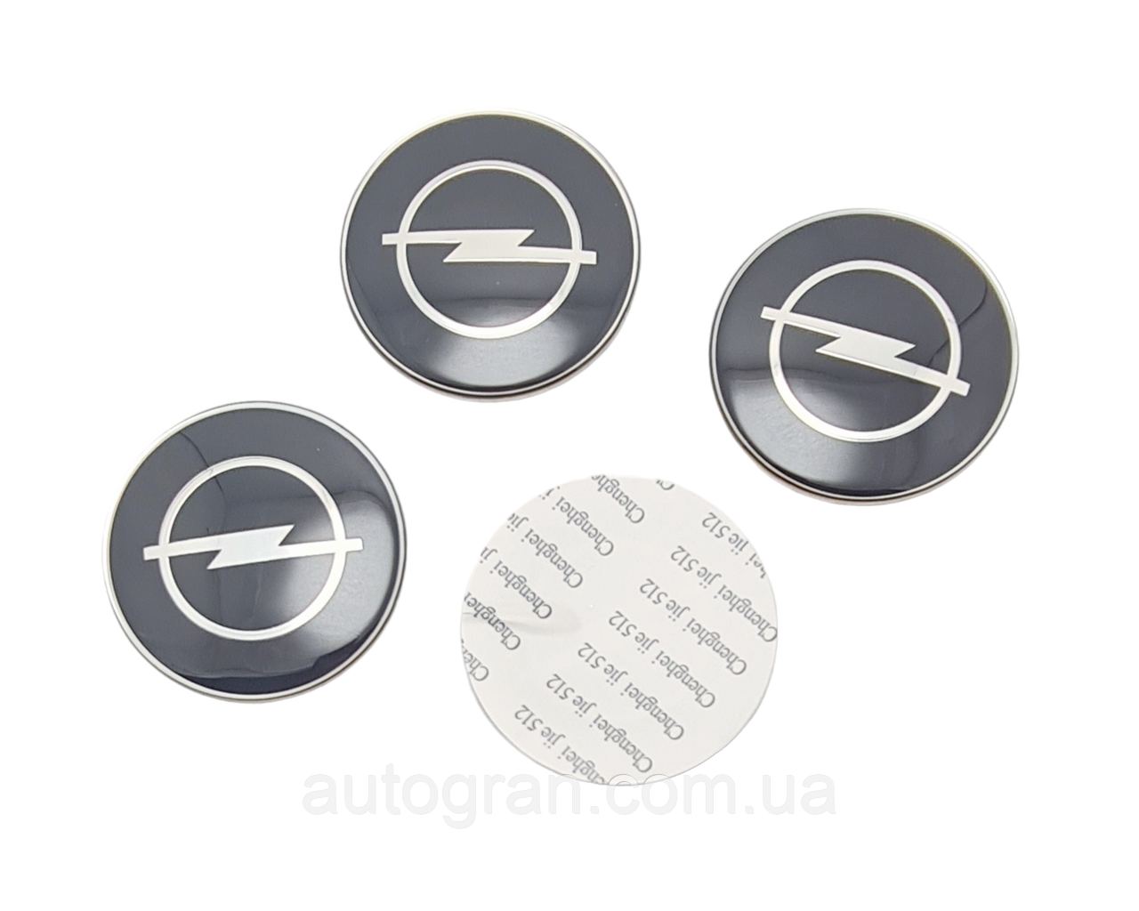 Наклейки на ковпачки литих дисків Opel 65мм