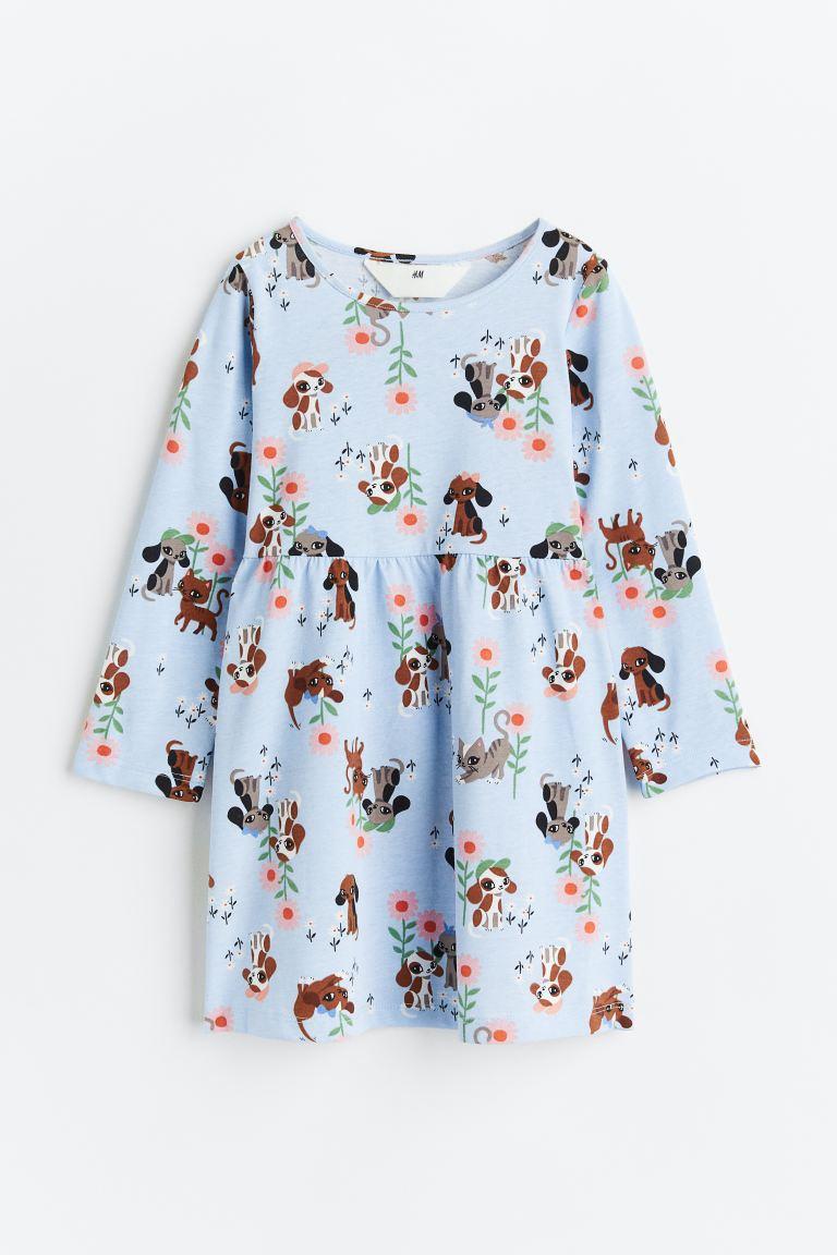 Сукня блакитна Собачки  H&M 92,  134/140см