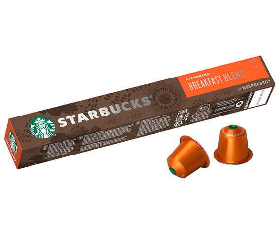 Кава в капсулах Starbucks Breakfast Blend, 10 капсул Nespresso, фото 1