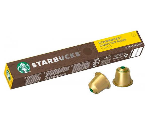 Кава в капсулах Starbucks Sunny Day Blend Lungo, 10 капсул Nespresso