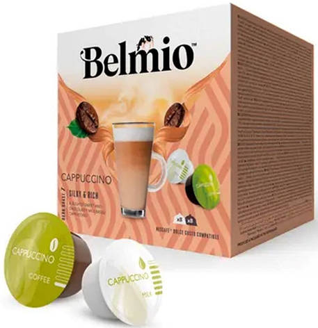 Капсули Belmio Cappuccino, 8+8 капсул Dolce Gusto, фото 1