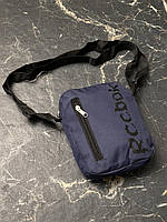 Барсетка спортивная мужская Reebok сумка через плечо Рибок синяя