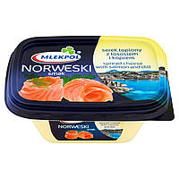 Сливочный сыр Norweski Mlekpol с лососем и укропом, 150 г.