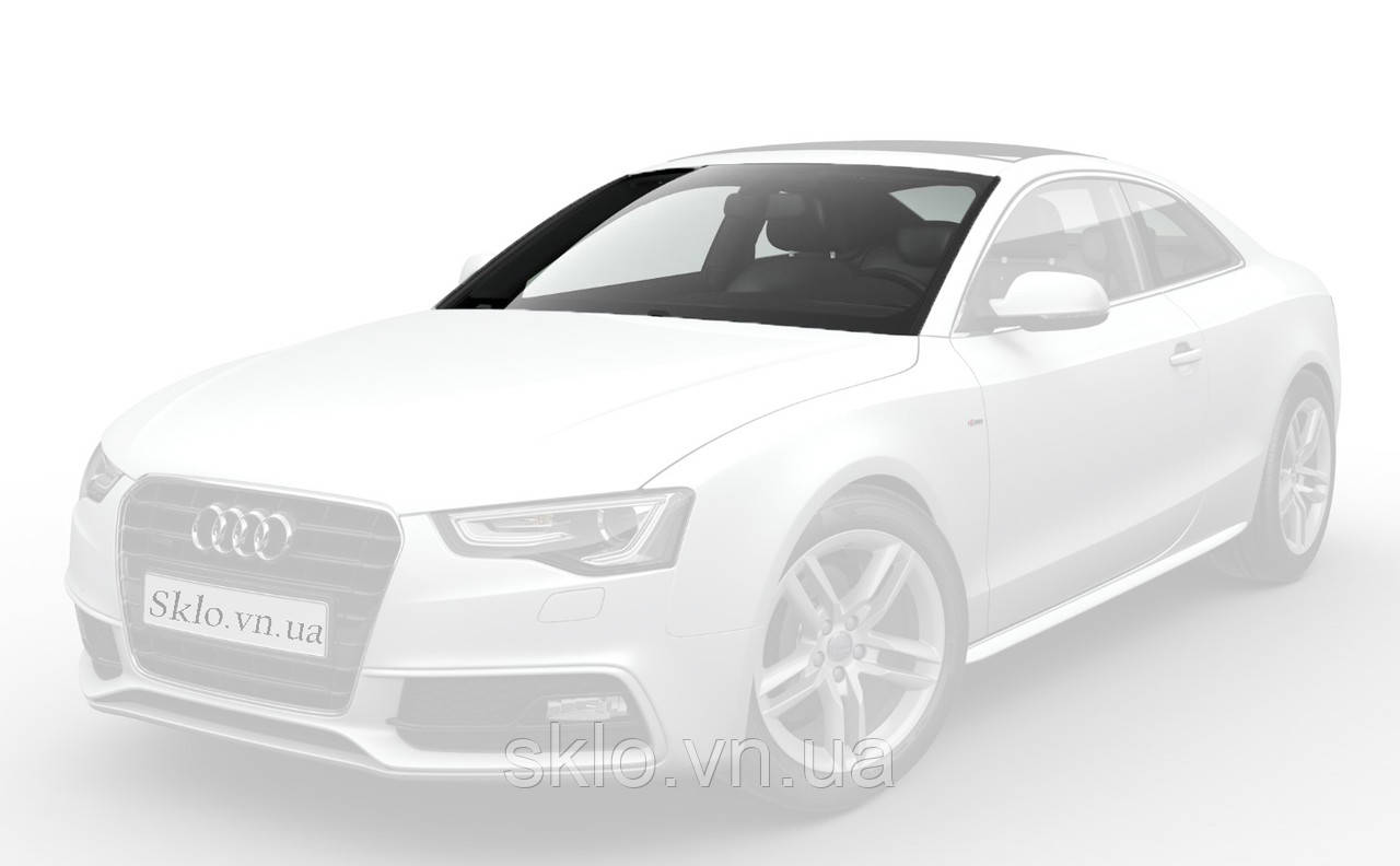 Лобовое стекло Audi A5 (2007-2016) Ауди А5 с датчиком дождя и света с креплением и молдингом - фото 1 - id-p2049312665