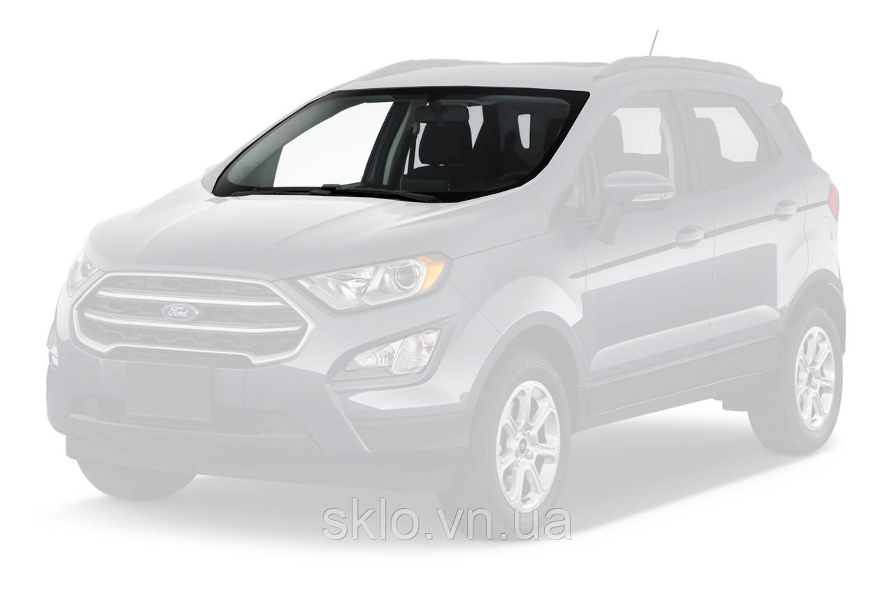 Лобовое стекло Ford Ecosport II (2018-) Форд Экоспорт II с датчиком дождя и света, с креплением и молдингом - фото 1 - id-p2049312717