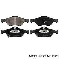 Колодки тормозные дисковые передние Toyota Yaris 1.0, 1.3, 1.4 (05-) (NP1129) NISSHINBO