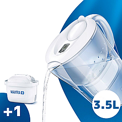 Глечик для очищення води Brita Marella XL 3,5 л Білий Фільтр глечик води для дому з картриджем 1 шт