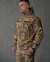 Мужская водонепроницаемая куртка Softshell с капюшоном и липучками под шевроны мультикам 2XL