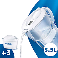 Фильтр для очистки воды Кувшин Brita Marella XL 3,5 л Белый + Картриджи 3 шт