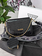 Женская Сумка кросс боді Guess рептилія 2 в 1