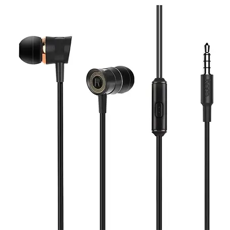 Вакуумні навушники HOCO M37 Pleasant з мікрофоном Чорні YU227, фото 2