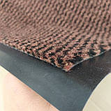 Килимок 150 х 100 см коричневий вологопоглинальний придверний брудозахисний на гумовій основі, фото 7