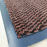 Килимок 150 х 100 см коричневий вологопоглинальний придверний брудозахисний на гумовій основі, фото 8