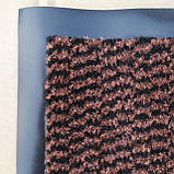 Килимок 150 х 100 см коричневий вологопоглинальний придверний брудозахисний на гумовій основі, фото 6