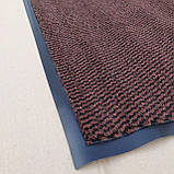 Килимок 150 х 100 см коричневий вологопоглинальний придверний брудозахисний на гумовій основі, фото 2