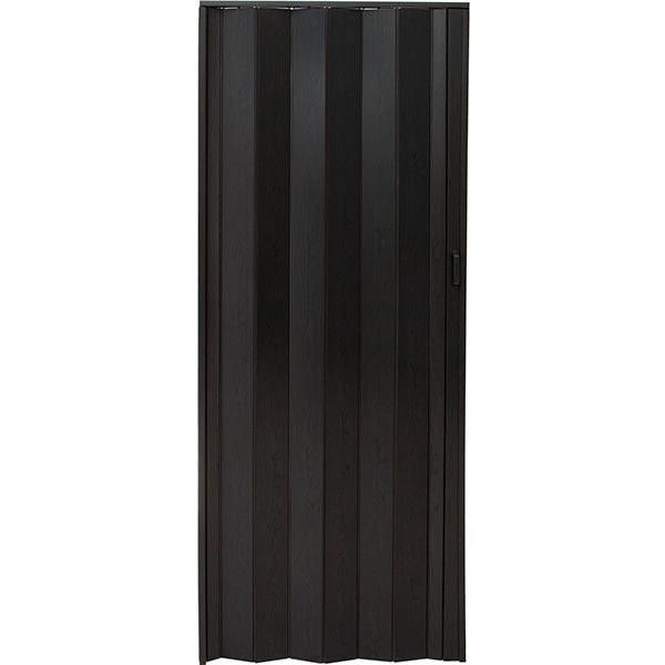 Міжкімнатні двері гармошка Vinc  82х203см. чорне дерево, матові. Доставка., фото 1