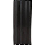 Двері гармошка 60/70/82х203см. чорне дерево, матові. Межкімнатні двери. Доставка по Україні., фото 2