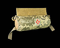 Тактическая медицинская сумка Roll pixel mm 14, аптечка ролл пиксель, аптечный подсумок быстрый доступ